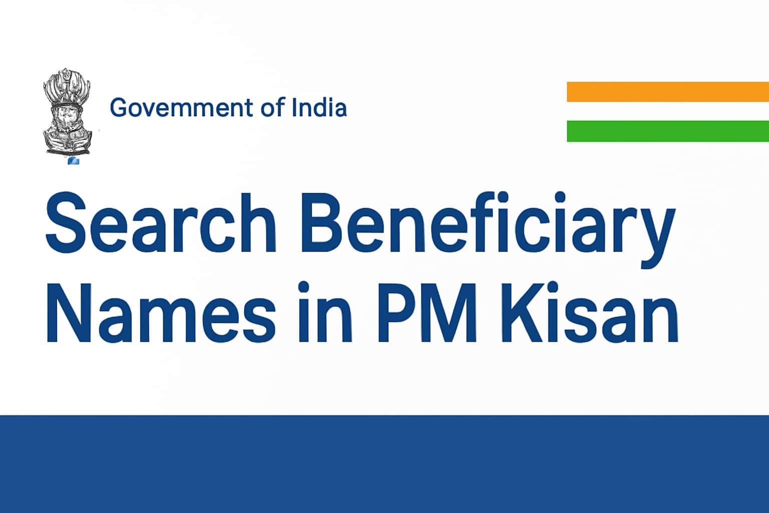 Search Beneficiary Names in PM Kisan